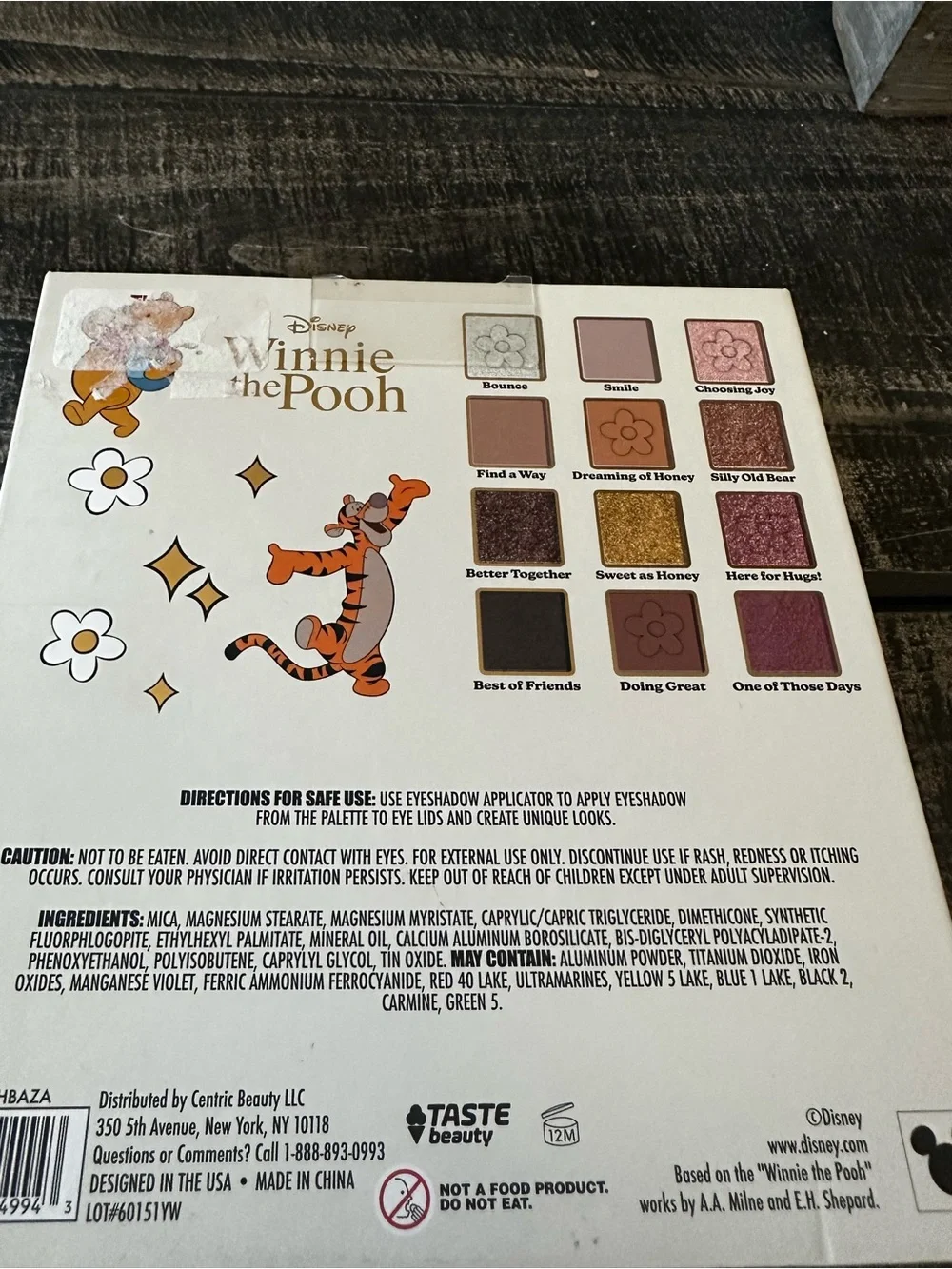 Disney Winnie the Pooh Warm Rich Tones Eyeshadow Palette